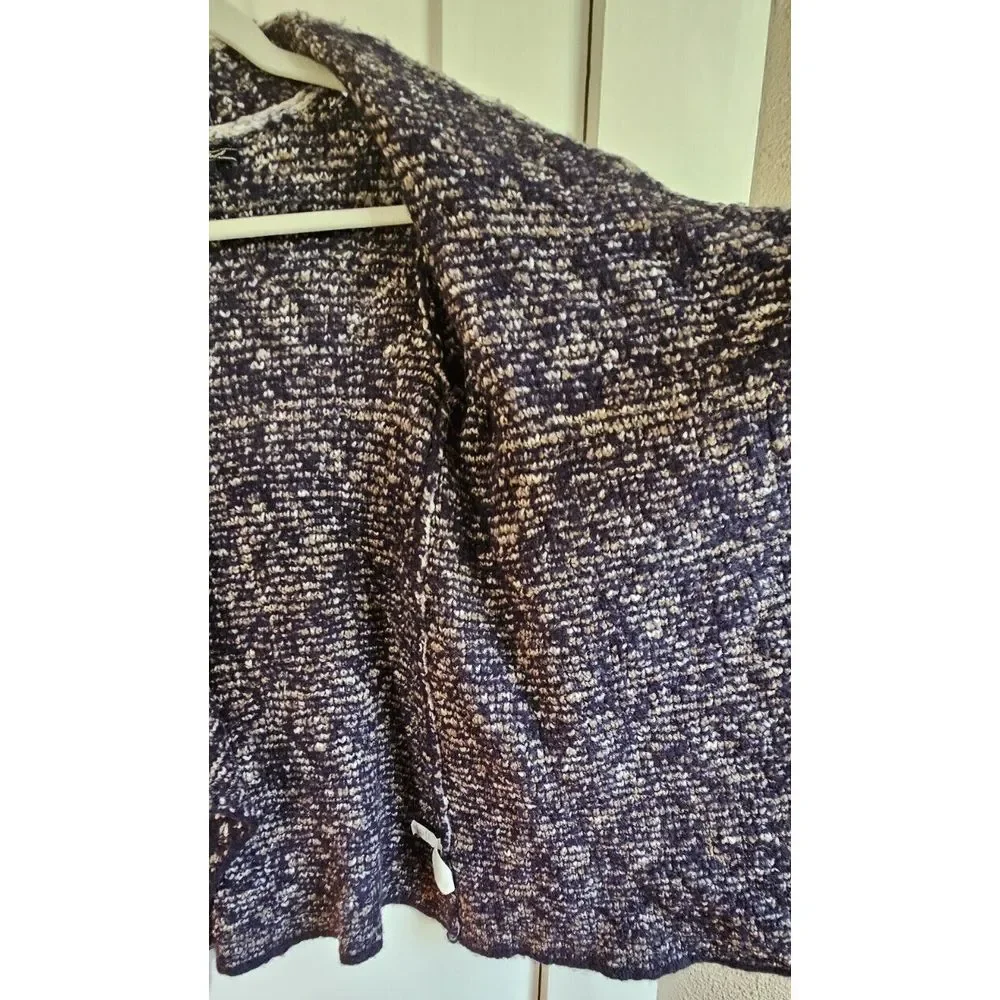 Lucky Brand western drapey open front cardigan coton wool blend woman Sz Small‎